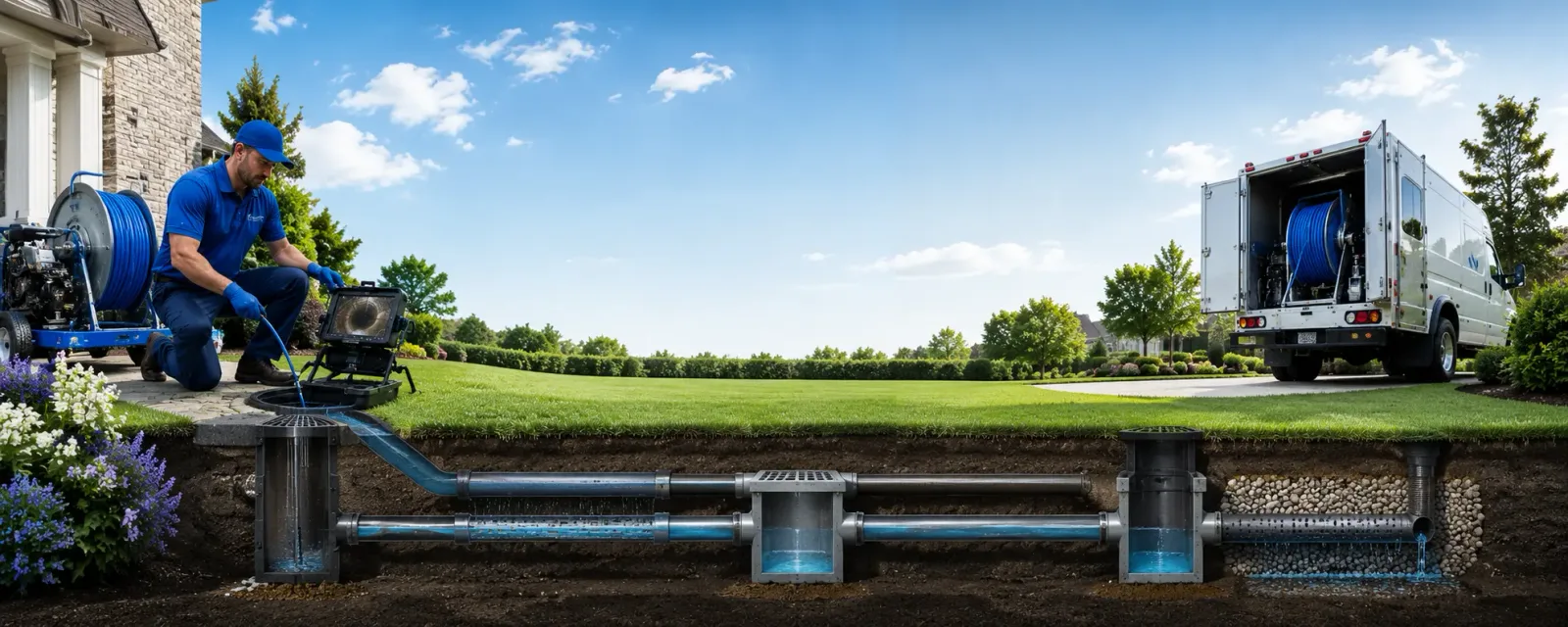 Outdoor drain cleaning information for Water View, VA
